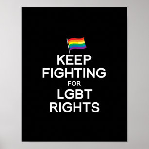 KEEP FIGHTING FOR LGBT RIGHTS ポスター