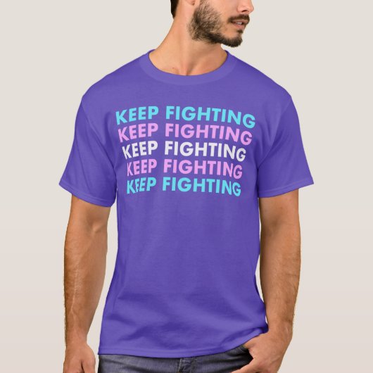 Keep Fightingrans Pride vintage Tシャツ (正面)