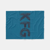 Keep F'ing Going Distressed Motivational Saying  フリースブランケット (正面(横))