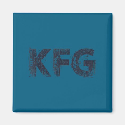 Keep F'ing Going Distressed Motivational Saying マグネット (正面)