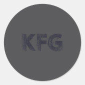 Keep F'ing Going Distressed Motivational Saying  ラウンドシール (正面)