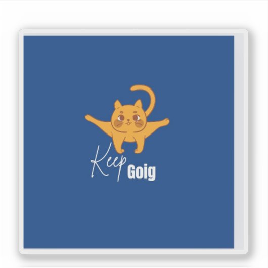 Keep going シール (正面)