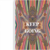 Keep Going – モチベーションの引用ステッカー シール (正面)