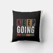 Keep Going – モチベーションスローピロー クッション (裏面)