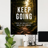 Keep Going モチベーション ポスター (ホームオフィス)