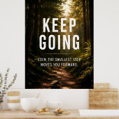 Keep Going モチベーション ポスター (キッチン)