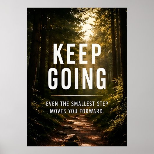 Keep Going モチベーション ポスター (正面)