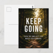 Keep Going モチベーション ポストカード (正面/裏面)