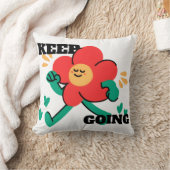 Keep Going – 前向きなモチベーション クッション (ブランケット)