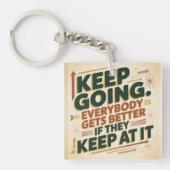 Keep Going. Everybody Gets Better If They Keep At キーホルダー (正面)