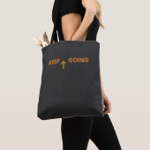 Keep Going Minimalist Inspirational Tote Bag トートバッグ (クローズアップ)