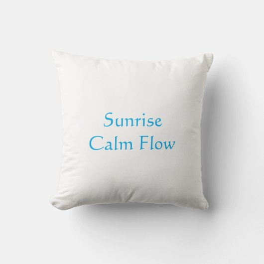 Keep Going Minimalist Teal Script クッション (正面)