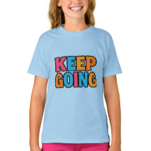 "KEEP GOING - Motivational Bold Colorful Typograph
