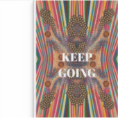Keep Going – Motivational Quote Sticker シール (正面)