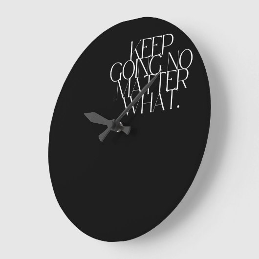 Keep going no matter clock ラージ壁時計 (傾斜)