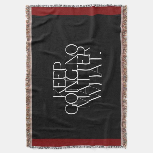 Keep going no matter what スローブランケット (正面縦)