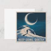 Keep Going, Quietly 招待状 (正面/裏面)