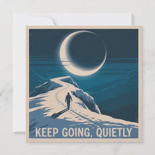 Keep Going, Quietly 招待状 (正面)
