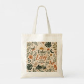 Keep Growing Boho Botanical Crossbody Bag | Floral トートバッグ (裏面)