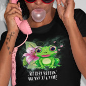 Keep Hoppin' Colorful Frog Tee Tシャツ