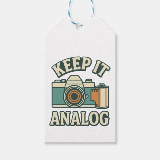 Keep it analog ギフトタグ (正面)