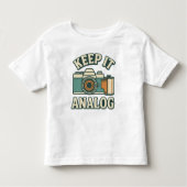 Keep it analog トドラーTシャツ (正面)
