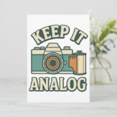 Keep it analog 招待状 (スタンド正面)