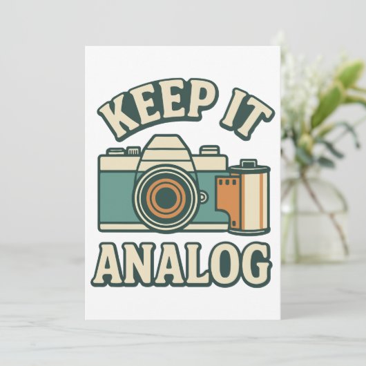 Keep it analog 招待状 (スタンド正面)