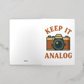 Keep it analog 箔シーズンカード (外側レイダウン)