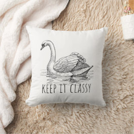 Keep It Classy Elegant Swan クッション