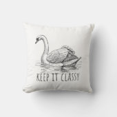 Keep It Classy Elegant Swan クッション (正面)