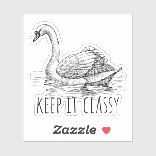 Keep It Classy Elegant Swan シール (シート)