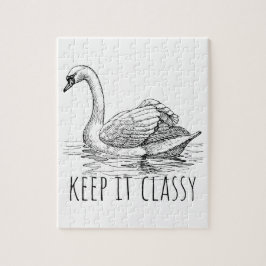 Keep It Classy Elegant Swan ジグソーパズル
