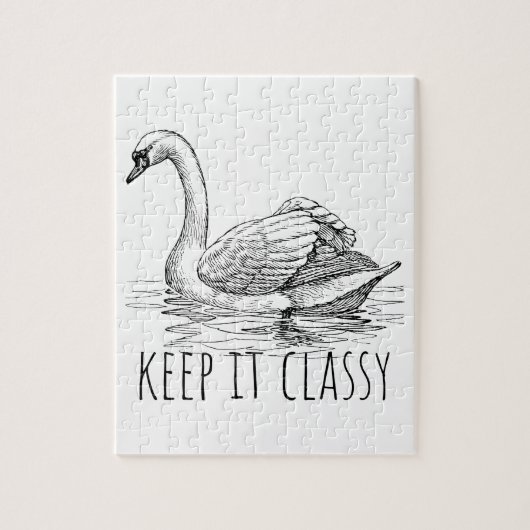 Keep It Classy Elegant Swan ジグソーパズル (縦)
