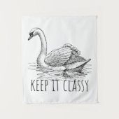 Keep It Classy Elegant Swan タペストリー (正面)