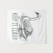 Keep It Classy Elegant Swan タペストリー (正面(横))
