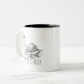 Keep It Classy Elegant Swan ツートーンマグカップ (正面左)