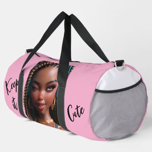 Keep It Cute braided girl ダッフルバッグ (右コーナー)