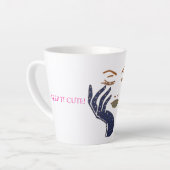 KEEP IT CUTE SERIES - ネイビーブルー カフェラテマグ (左アングル)