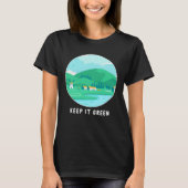 Keep It Green Eco friendly Earth Day Tシャツ (正面)