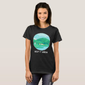 Keep It Green Eco friendly Earth Day Tシャツ (正面フル)
