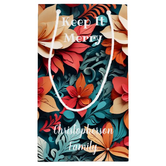 Keep It Merry スモールペーパーバッグ (裏面)