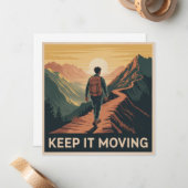 Keep It Moving ノートカード (正面/裏面インサイチュ)