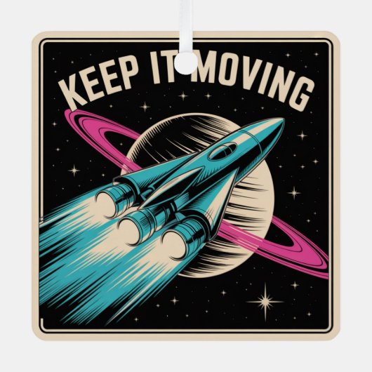 Keep It Moving メタルオーナメント (正面)