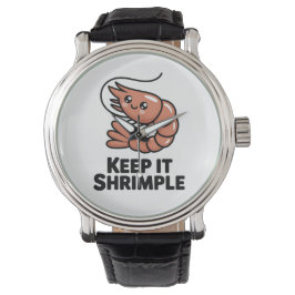 Keep It Shrimple Kawaii Shrimp 腕時計