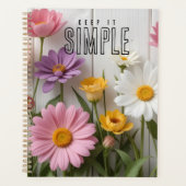 "Keep It Simple" Floral プランナー手帳 (正面)