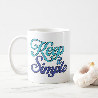 Keep it Simple Mug (Blue) コーヒーマグカップ