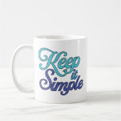 Keep it Simple Mug (Blue) コーヒーマグカップ (左)
