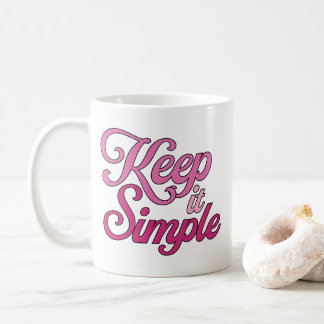 Keep it Simple Mug (Pink) コーヒーマグカップ