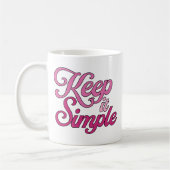 Keep it Simple Mug (Pink) コーヒーマグカップ (左)